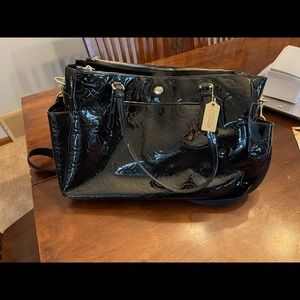 Coach Peyton Art-embossed Patent Diaper Bag